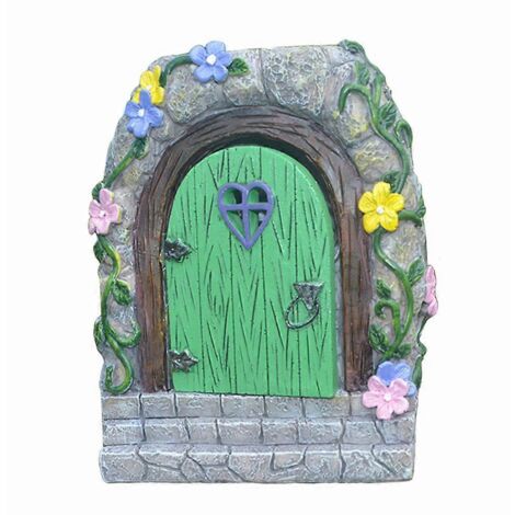 Statue de gnome de jardin, sculpture miniature de gnome féerique pour porte, décoration intérieure.