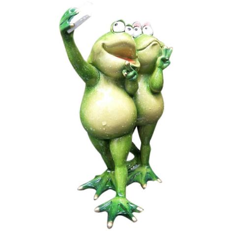 Statue de grenouille 3D créative, sculpture animalière, figurine de collection en résine, ornement pour la décoration de la maison et du jardin.