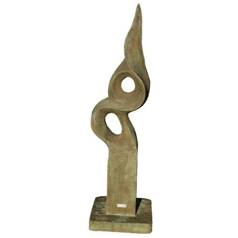 Statue de jardin en pierre "Fonteyn" (150 cm) - Gris vert 150 cm