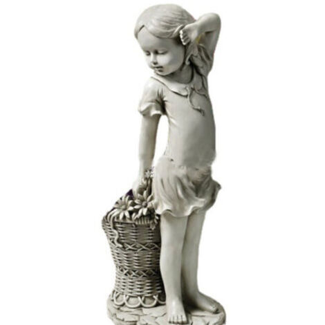 Statue de jardin rétro en résine de qualité supérieure - Décoration d'intérieur et d'extérieur