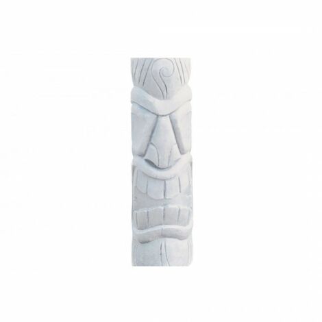 Statue de jardin Tiki Mauri 75 cm - Blanc