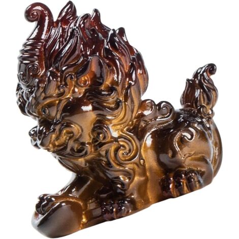statue de Kylin en r sine figurine miniature multicolore