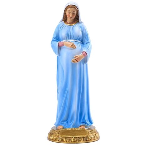 Statue de la mère de dieu vierge marie 21cm, Collection de figurines en résine, cadeau religieux, décoration de la maison,as shown