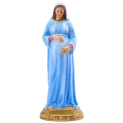 Statue de la mère de dieu vierge marie, 8 pouces, Figurine de table en résine, Collection, idole enceinte, cadeau religieux, décoration de la maison