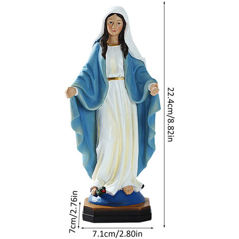 Statue de la vierge marie en résine, Sculpture religieuse, catholique, chrétienne, décoration pour la maison et le bureau, cadeau de nol et de paques,Virgin Mary