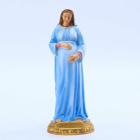 Statue de la vierge marie enceinte, sculpture en résine, décoration religieuse, Figurine, cadeau de nol, décoration de maison,21.3X8.2X8.2CM