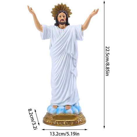 Statue de la vierge marie et jésus, 8.85 pouces, décoration chrétienne, église catholique, en résine, pour la maison, cadeau de nol,white,états-unis