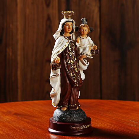 Statue de la vierge marie, notre dame de grace, cadeau religieux, maison