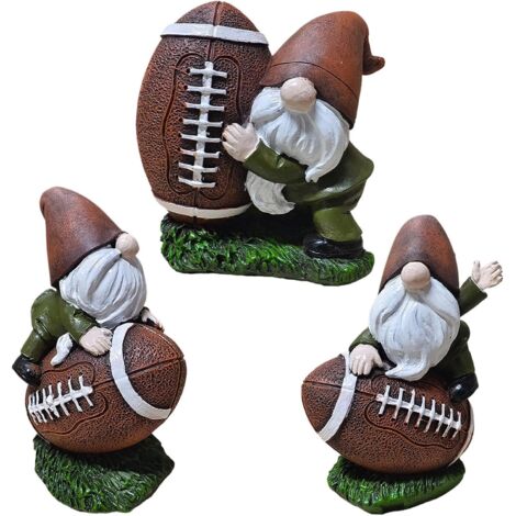 Statue de Nain de Jardin - Nain de Football - Statue de GNOME de Football à