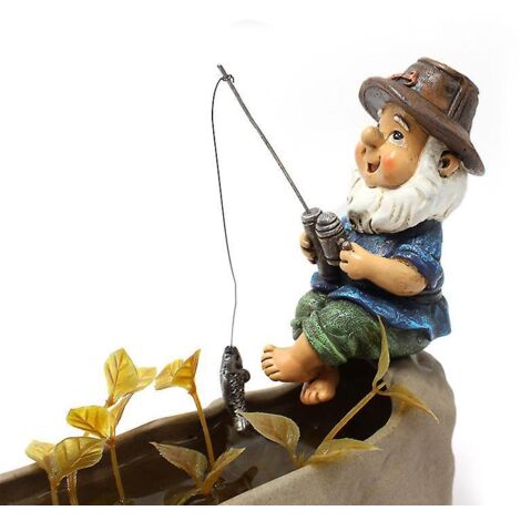 statue De Pche Naine, Dcorations Cratives En Rsine, Dcorations De Jardin Et De Ferme, Dcorations De Bureau, Cadeaux, Dcorations De Voiture