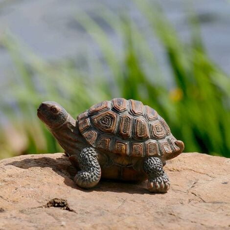 OUYIDA Statue de tortue de résine statue de jardin, statue extérieure, décoration de jardin, statue de Cour et décoration de jardin de conte de fées