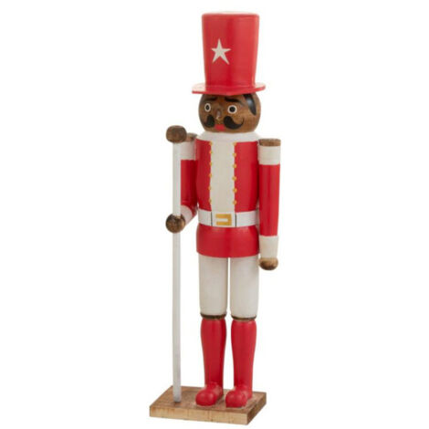 Statue Déco "Casse Noisette" 102cm Rouge
