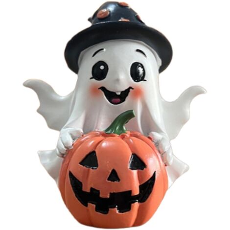 Statue d'Halloween avec - Décoration de table en résine - Petite figurine