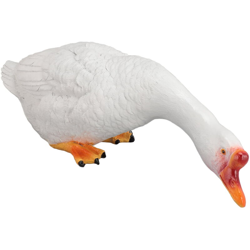 Statue d'oie en résine, décoration de jardin, figurine ornementale pour piscine, pelouse, cour, décoration extérieure, cadeau de pendaison de