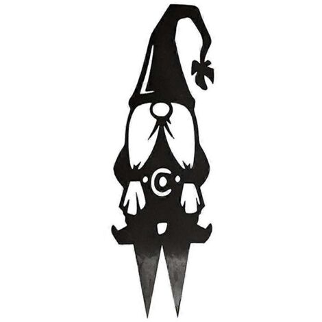 Statue en fer métallique sans visage pour poupée gnome, décoration d'art silhouette, extérieur jardin patio cour arrière, œuvre d'art style Dw-Style 2.