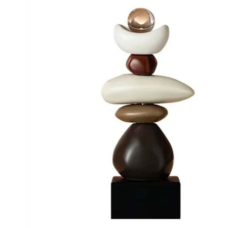 Statue en pierre pour meuble TV, décoration, sans étagère à vin rouge