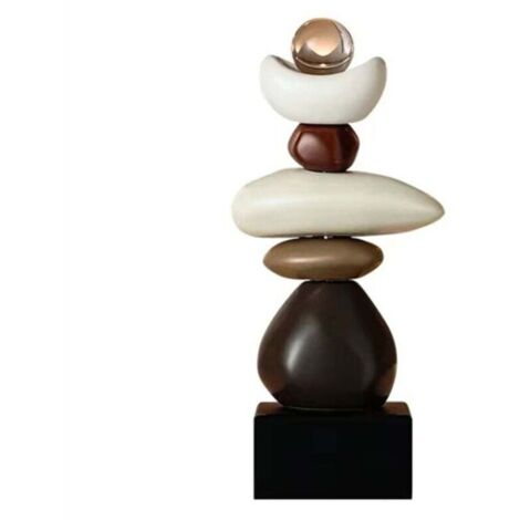 Statue en pierre pour meuble TV, décoration, sans étagère à vin rouge