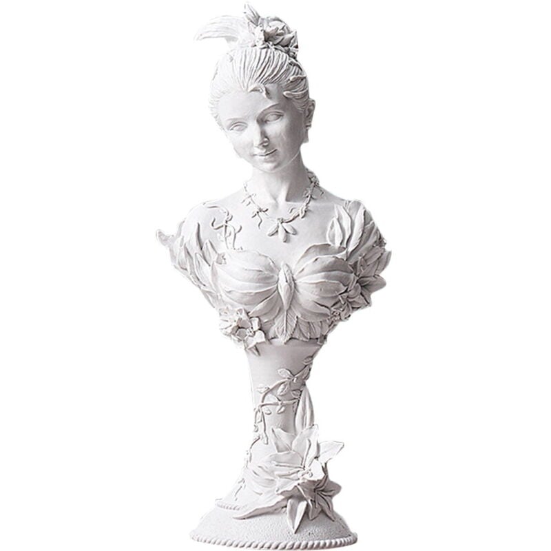 Statue féminine en résine, figurine féminine, statue de bureau, ornement de maison, cadeau de pendaison de crémaillère