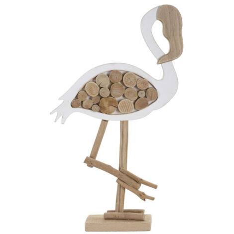 Figurine Flamant Rose – Statue Déco 22 Cm – Résine – Oiseau Exotique – Neuf