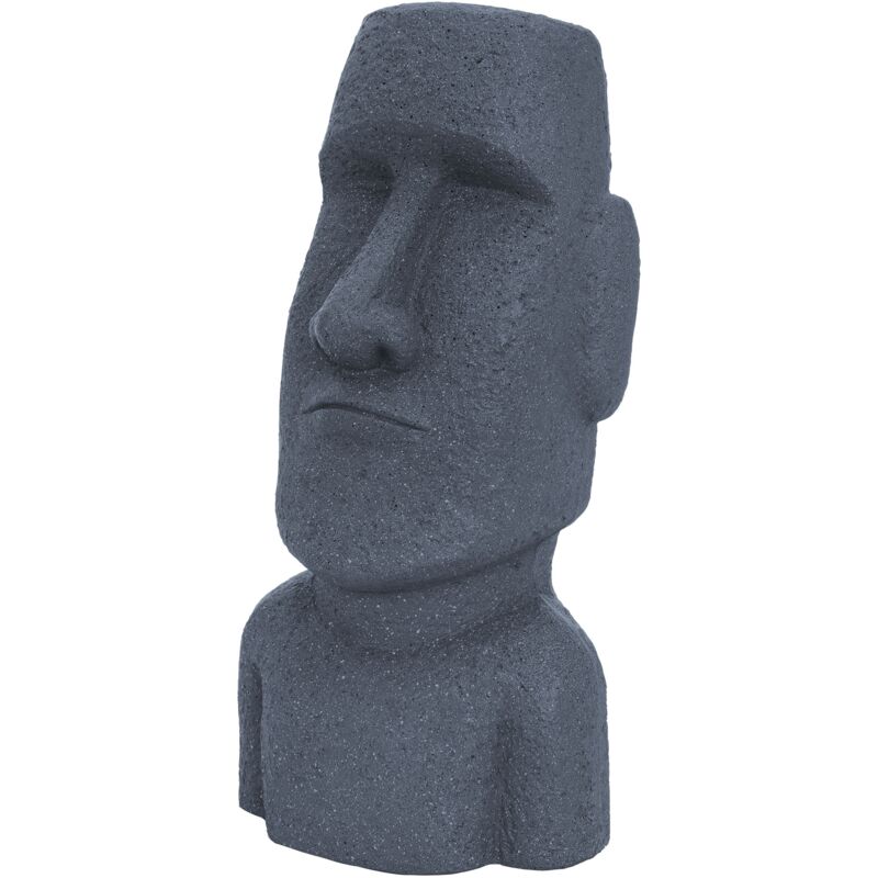 ECD Germany Statue Décorative Île de Pâques Rapa NUI Moai Tête 53,5 cm Haut Figure Résine