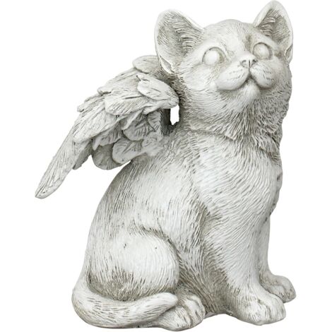 Statue Mémorial Chat Ami Fidèle, Figurine Chat en Résine Multicolore, Décoration Funéraire Chat, Cadeau Souvenir Chat, 120 cm