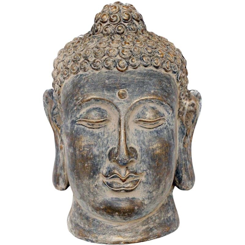 Statue pour jardin Tête de Bouddha 48 cm