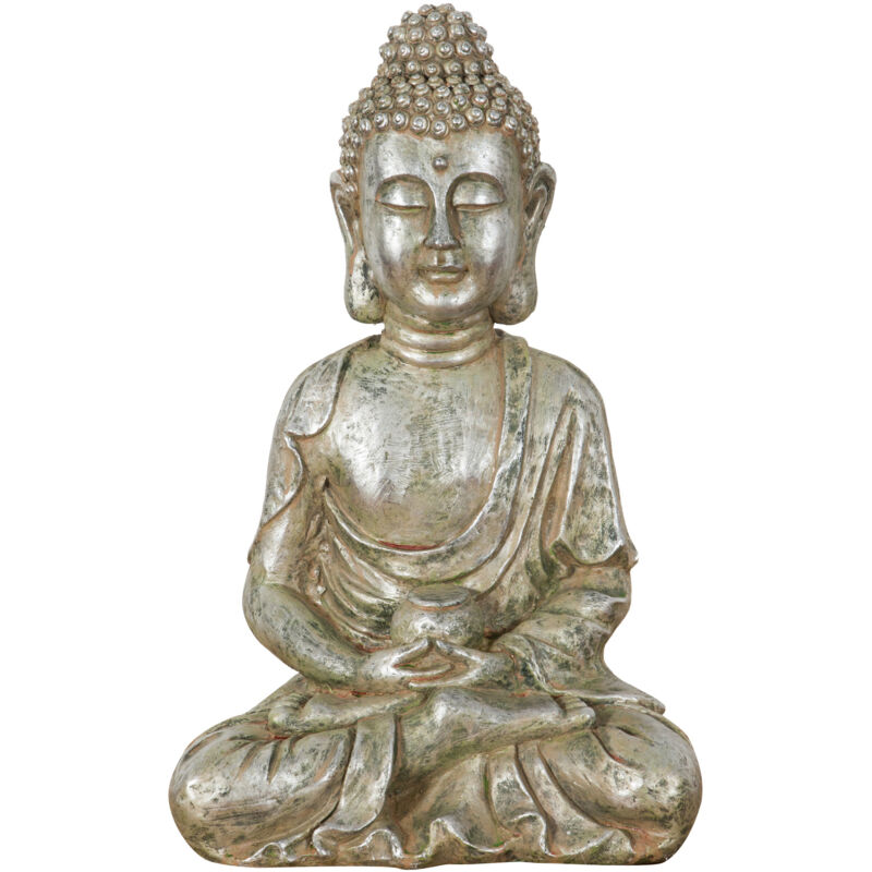 Biscottini - Statue résine Bouddha finition or antique L36xPR29xH60cm