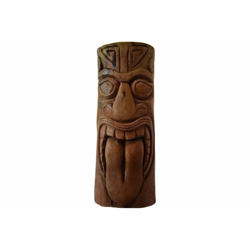 Statue Tiki Haka 100 cm - Brun 100 cm - Brun