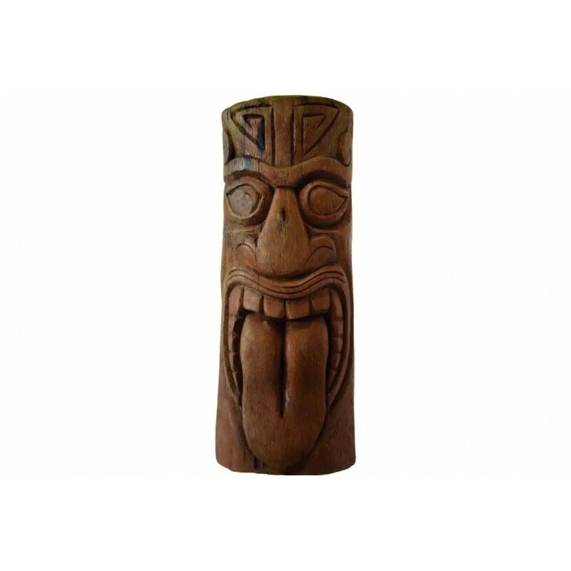 Statue Tiki Haka 50 cm - Brun 50 cm - Brun