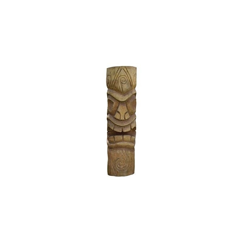 Statue Tiki totem Mauri 100 cm - Brun 100 cm - Brun