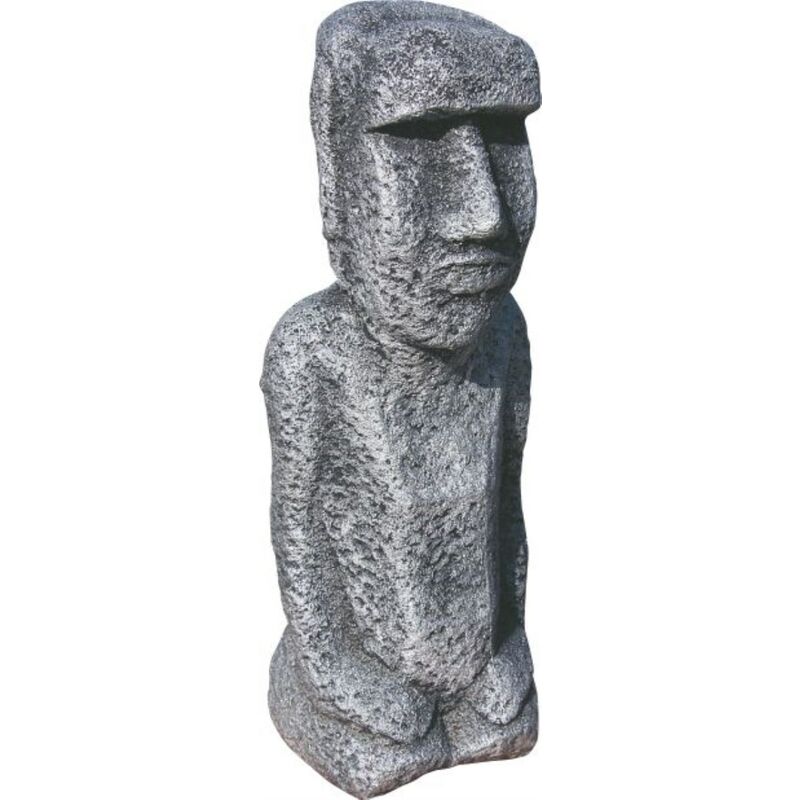 Anaparra - Statue tête de Pâques - Moaï 40cm. Pierre reconstituée