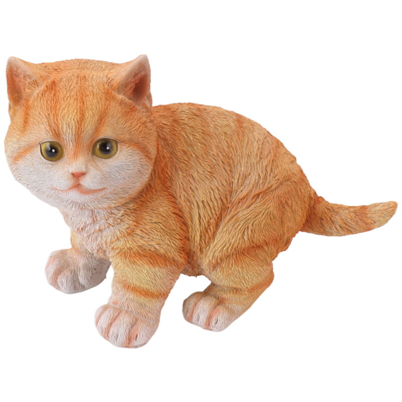 Statues de chat de décoration de jardin extérieur Sculpture de chaton de jardinage