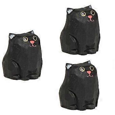Statues de chats mignons, statues de chats sculptées à la main, décoration intérieure, poupées de chats de collection uniques, cadeaux pour C