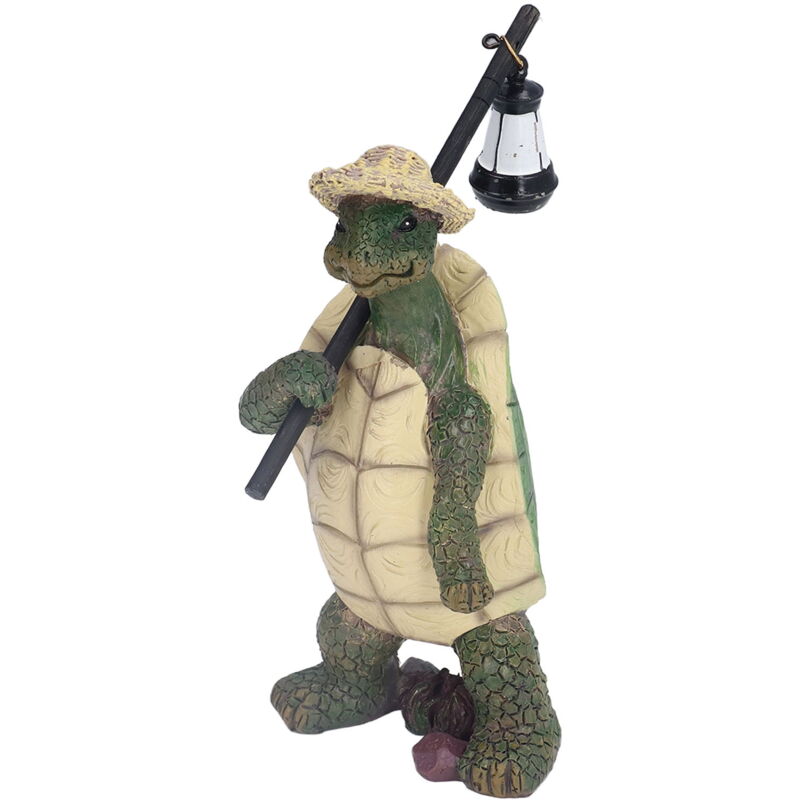 Statues de tortue de jardin en résine à texture naturelle, sculpture décorative pour jardin extérieur