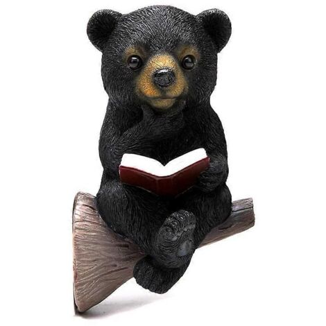 Statues d'extérieur avec éclairage solaire, figurines d'ours, cadeaux de mariage