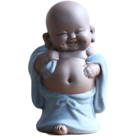 Statues et autres décorations Mini Bouddha assis Ornement Décoration intérieure Ornement de jardin 65,510 Bleu 1 pièce