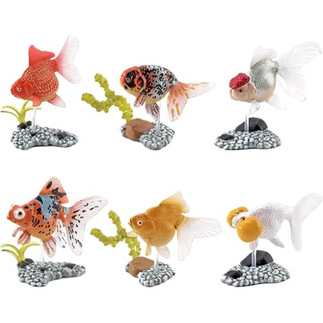 Statues pour Aquarium - 6 Pièces Décoration Aquatique avec Statues de