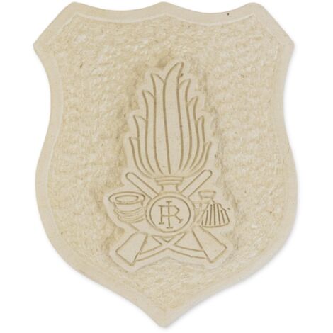 Statuetta Crest Guardia di Finanza Scudetto in Pietra Leccese 18,5x21 cm