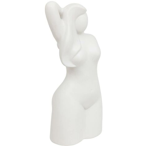 Statuetta da donna soleya h28cm bianco - Atmosphera créateur d'intérieur