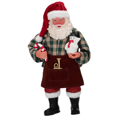 Statuetta decorativa Babbo Natale decorazione natalizia h 17 cm -Modello 4