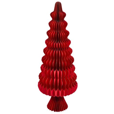 Statuetta Pino color rosso scuro per decorazioni natalizie -Modello 2