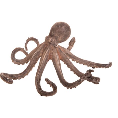 Statuetta Polpo Resina Decorativa 24 cm
