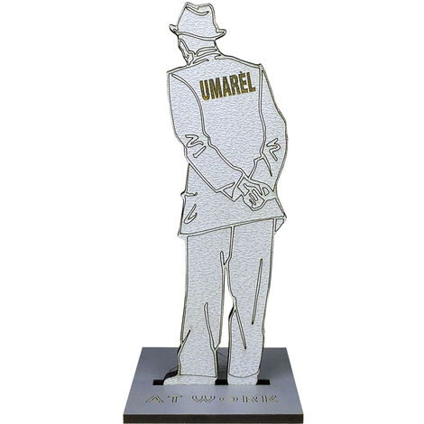 Statuetta Umarell Omino Che Guarda Mentre Lavori Statuina