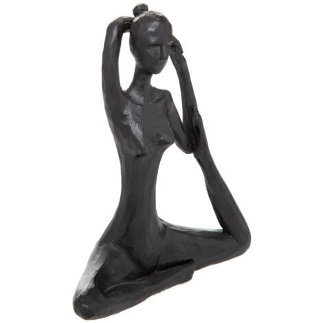 Statuetta yoga donna lina h.22cm in resina - Atmosphera créateur d'intérieur