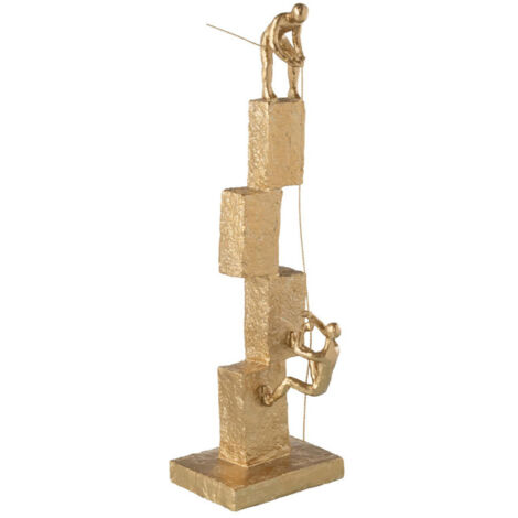 Statuette 2 Figurines Grimpantes "Brady" 50cm Or