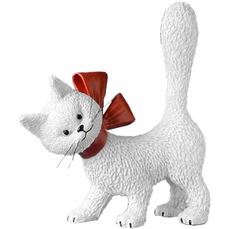 Statuette blanche Les chats par Dubout - La Minette