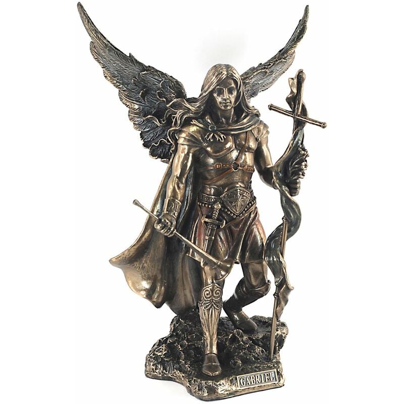 Figurines en bronze Arcangel St.Gabriel Bronze Goldo 13x17x24cm 97496 - Signes Grimalt