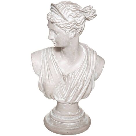 Atmosphera - Objet décoratif Buste Diane en Résine H 30 cm