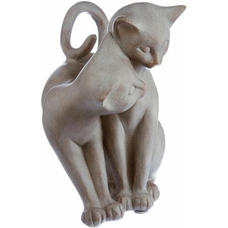 Statuette Chat en Résine Rose - Douceur et Positivité pour Votre Maison  Modèle Chat assis