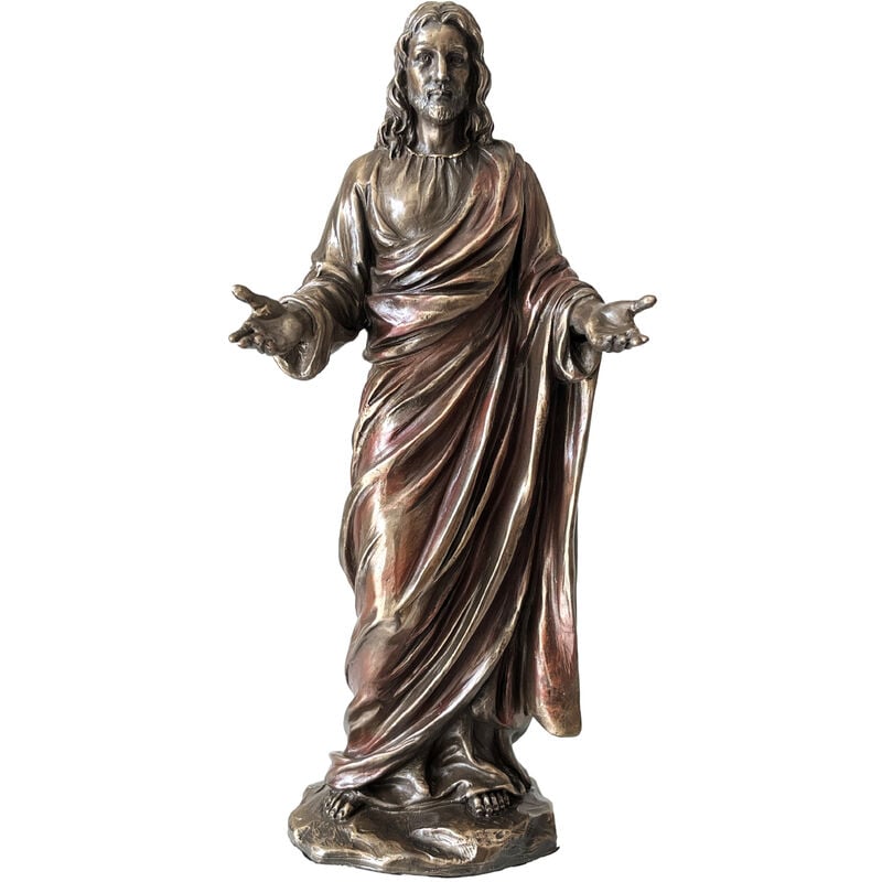 Statuette Christ Miséricordieux de couleur bronze